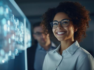 cheerful-businesswoman-young-afro-american-woman-is-looking-camera-smiling-while-her-boss