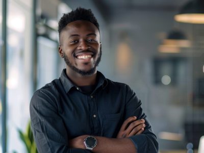 man-with-watch-his-left-arm-is-smiling