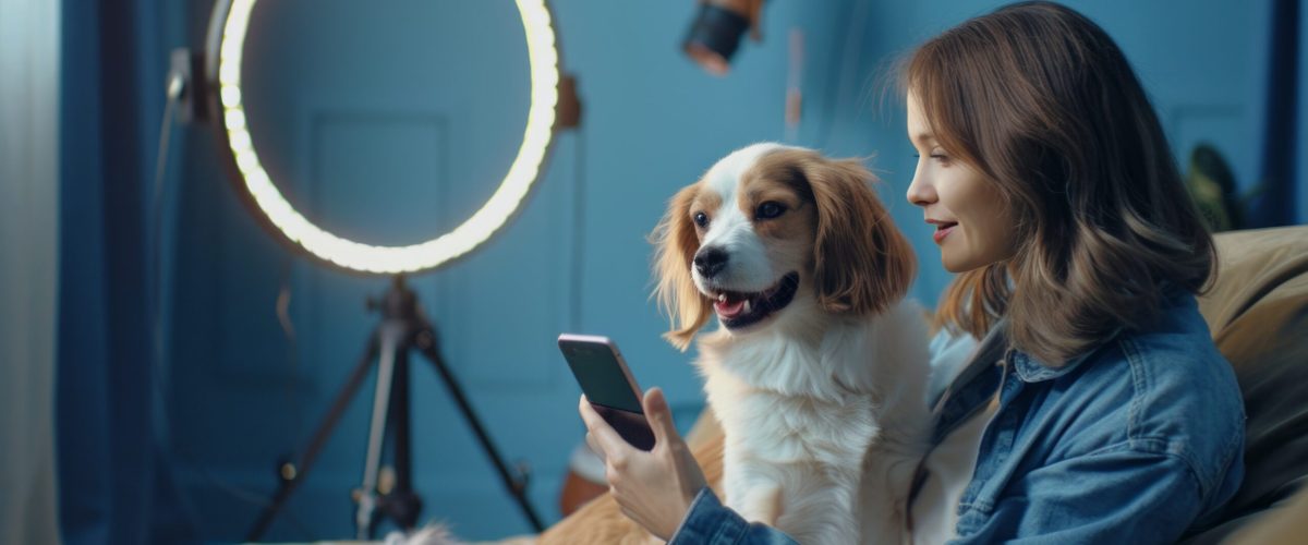 person-creating-online-content-with-their-pets person-creating-online-content-with-their-pets