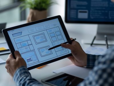 person-is-using-tablet-with-pen-their-hand