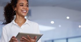 smile-woman-office-with-tablet-mockup-thinking-planning-online-schedule-business-search-happy-businesswoman-workplace-digital-app-mock-up-space-with-startup-website-info (1) Smile, woman in office with tablet and mockup, thinking and planning online schedule, business and search. Happy businesswoman in workplace, digital app and mock up space with startup website info