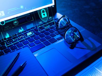 Technology security concept safety digital protection system