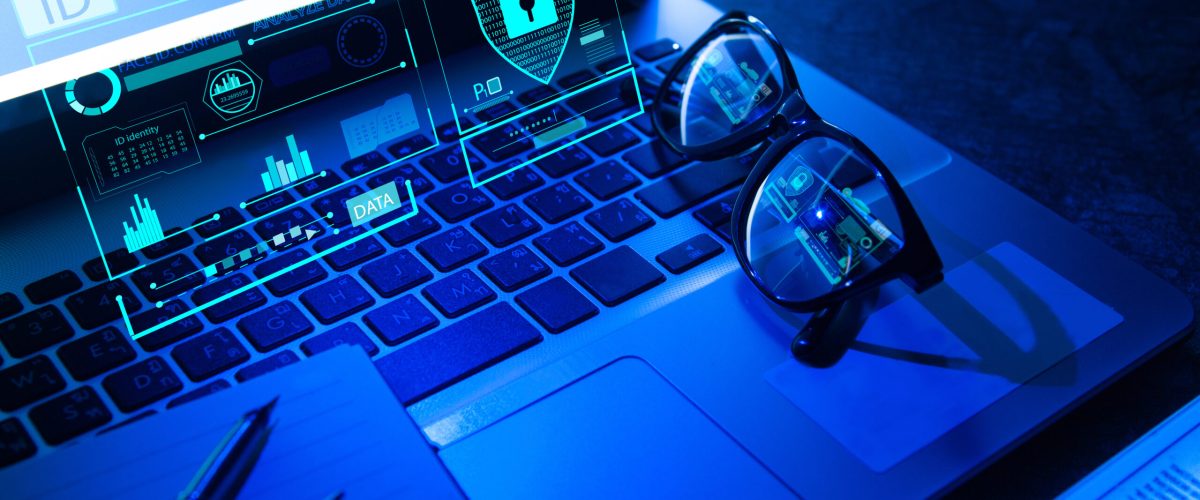 Technology security concept safety digital protection system